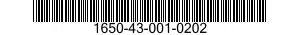 1650-43-001-0202 CYLINDER,ACTUATING,LINEAR 1650430010202 430010202