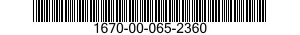 1670-00-065-2360  1670000652360 000652360