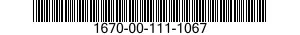1670-00-111-1067  1670001111067 001111067