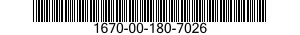 1670-00-180-7026  1670001807026 001807026