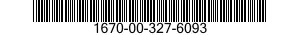 1670-00-327-6093  1670003276093 003276093