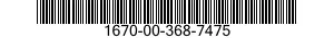 1670-00-368-7475  1670003687475 003687475