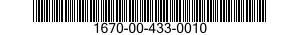 1670-00-433-0010 LOCKING LOOP,FLAP 1670004330010 004330010