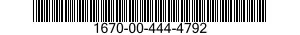 1670-00-444-4792  1670004444792 004444792