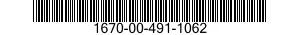 1670-00-491-1062  1670004911062 004911062