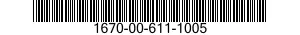 1670-00-611-1005  1670006111005 006111005