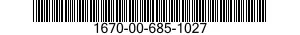 1670-00-685-1027  1670006851027 006851027
