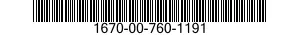 1670-00-760-1191  1670007601191 007601191