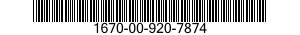 1670-00-920-7874  1670009207874 009207874