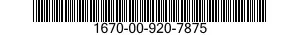 1670-00-920-7875  1670009207875 009207875