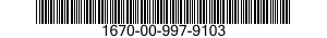 1670-00-997-9103  1670009979103 009979103