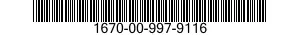 1670-00-997-9116  1670009979116 009979116