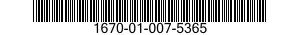1670-01-007-5365  1670010075365 010075365