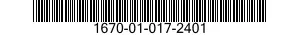 1670-01-017-2401  1670010172401 010172401