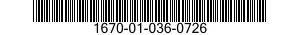1670-01-036-0726  1670010360726 010360726