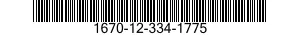 1670-12-334-1775 PARACHUTE,PERSONNEL,BACK 1670123341775 123341775