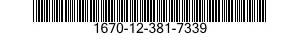 1670-12-381-7339 TIE DOWN,CARGO,AIRCRAFT 1670123817339 123817339