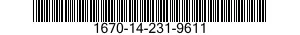 1670-14-231-9611  1670142319611 142319611
