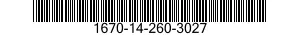 1670-14-260-3027 HOUSING,PARACHUTE RIP CORD 1670142603027 142603027