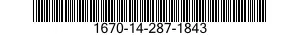 1670-14-287-1843  1670142871843 142871843