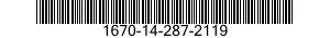 1670-14-287-2119  1670142872119 142872119