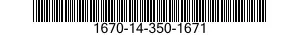 1670-14-350-1671  1670143501671 143501671