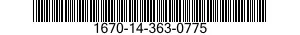 1670-14-363-0775  1670143630775 143630775