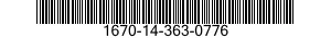 1670-14-363-0776  1670143630776 143630776