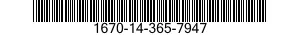 1670-14-365-7947  1670143657947 143657947