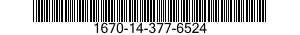 1670-14-377-6524  1670143776524 143776524