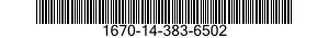 1670-14-383-6502  1670143836502 143836502