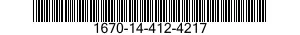 1670-14-412-4217 SECTION-GORE,CANOPY,PARACHUTE 1670144124217 144124217