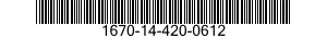 1670-14-420-0612 SECTION-GORE,CANOPY,PARACHUTE 1670144200612 144200612