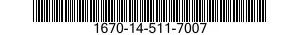 1670-14-511-7007 FLAP,PARACHUTE PACK 1670145117007 145117007