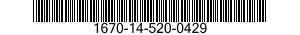 1670-14-520-0429 PACK BODY,CARGO PARACHUTE 1670145200429 145200429