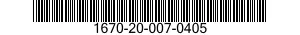 1670-20-007-0405 POCKET,PARACHUTE PACK 1670200070405 200070405