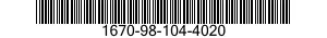 1670-98-104-4020 CANOPY,PERSONNEL PARACHUTE 1670981044020 981044020