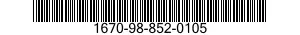 1670-98-852-0105 RIVET AND WASHER SE 1670988520105 988520105