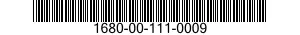 1680-00-111-0009  1680001110009 001110009