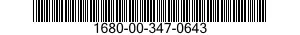 1680-00-347-0643  1680003470643 003470643