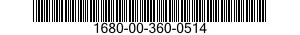 1680-00-360-0514  1680003600514 003600514