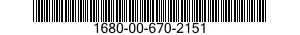 1680-00-670-2151 CABLE ASSEMBLY,CONTROL 1680006702151 006702151