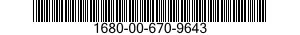 1680-00-670-9643  1680006709643 006709643