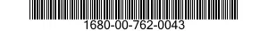 1680-00-762-0043  1680007620043 007620043