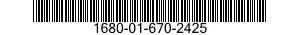 1680-01-670-2425 CARRIAGE PLATE ASSEMBLY 1680016702425 016702425