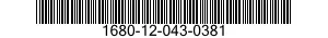 1680-12-043-0381  1680120430381 120430381