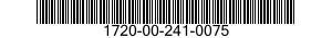 1720-00-241-0075 PANEL,READOUT 1720002410075 002410075