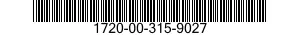 1720-00-315-9027  1720003159027 003159027