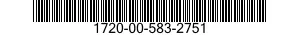 1720-00-583-2751  1720005832751 005832751