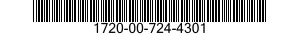 1720-00-724-4301  1720007244301 007244301